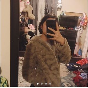 Fluffy Mocha Brown Jacket